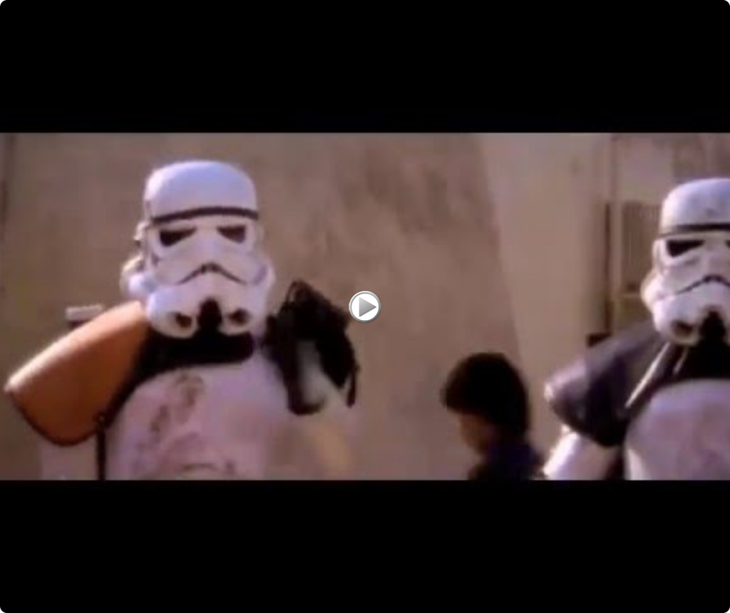 Star Wars Jedi's mind trick, better than krav maga :p - These aren't the droids you're looking for
